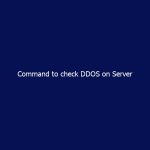 Command to check DDOS on Server